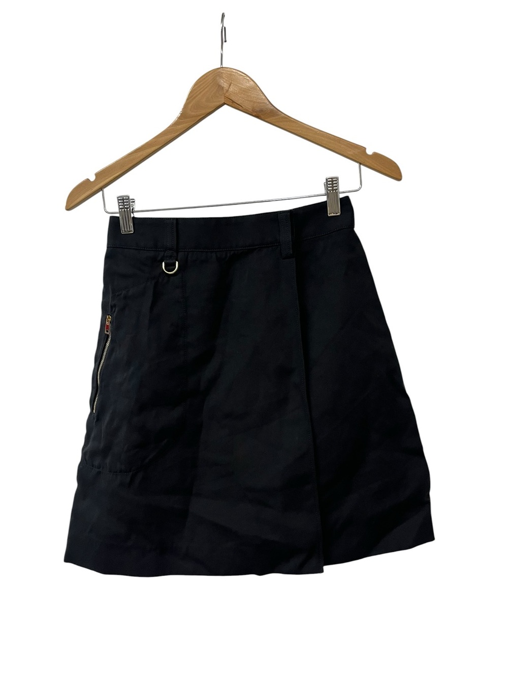 Tory Burch Black A Line Mini Skirt 0